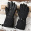(Black Black, M) Ski Gloves e Gorro Térmico Impermeável para Neve 6