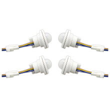 4X PIR Infrared Motion Sensor Detection 220V Adjustable Infrared Automatic LED Light Witch