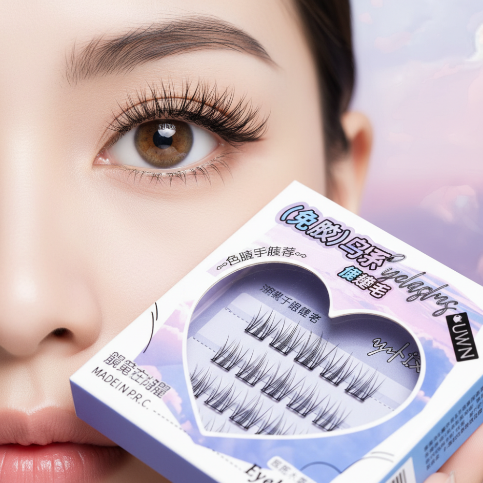 Roc-Electron (Single Box) Animal False Eyelashes - No Glue, Lightweight