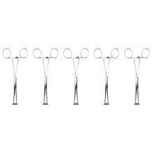 5X Septum Forcep Stainless Steel Needle Clamp, Body Piercing Tool Professional Puncture Tool for Eyebrow Pierced