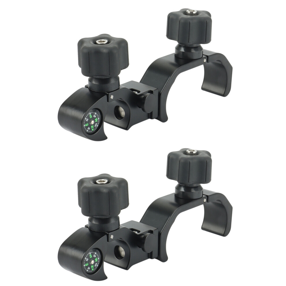 2X Quick Release Pole Clamp With Compass & Data Collector Cradle ,Gps,Total Station Tsc3 4714120679164