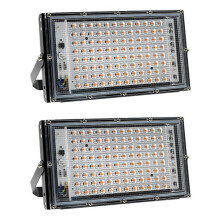 2X LED Grow Light Full Spectrum Phyto Lamp for Plants 100W LED Grow Lamp Phytolamp Greenhouse Growth Lighting Wire Plug