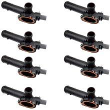 8X Automotive Coolant Thermostat with Temperature Sensor Thermostat Water Connection for AMAROK 2H 2.0D 2010 03L121131M