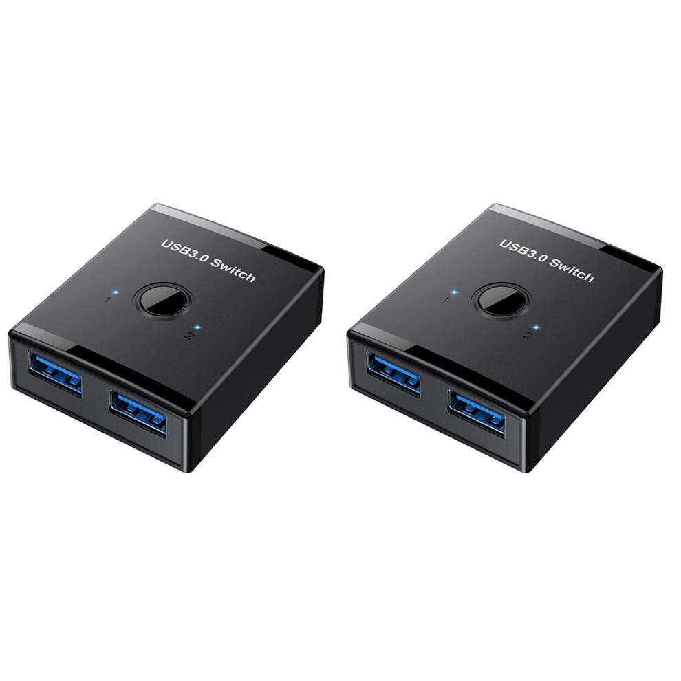 2X Usb Kvm Usb Hub 3.0 Switcher Selector Kvm For Pc Keyboard Mouse Printer 1 Pc Sharing 2 Devices 4712122765311