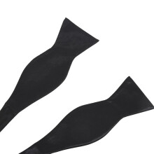 2X Tuxedo Tie Satin Bow Tie for Men - Black