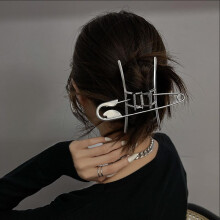 (2) Luxury Metal Hair Claw Clips for Women