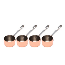 4X Gravy Boats Copper Plated Sauce Cup Milk Cup French Fries Sauce Cup Western Restaurant Special Copper Pot 3.8cm