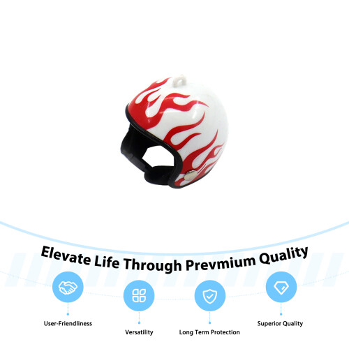 (White, 4.5 4) Pet Chicken Helmet - Lightweight, Adjustable Safety Hat