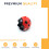 (Ladybug, 4.5 4) Pet Chicken Helmet - Lightweight, Adjustable Safety Hat 1