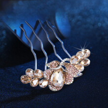 (Champagne) Elegant Rhinestone Hairpin for Women