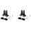4X Universal Brackets Mounting LED Base Brackets for LED Light Bar Side Mount Bracket 1