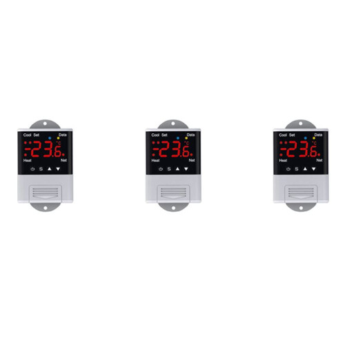3X Wireless Wifi Temperature Controller Thermostat AC110-220V DTC1201 NTC Sensor Digital Display APP Control for Home