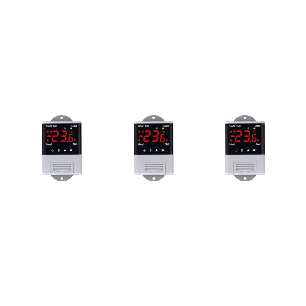 3X Wireless Wifi Temperature Controller Thermostat Ac110-220V Dtc1201 Ntc Sensor Digital Display App Control For Home 4712242033550