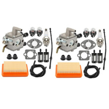 2X Carburetor Air Filter Bulb Fuel Repower Kit Fit for FS120 FS200 FS250 FS300 FS350 FR450 String Trimmer