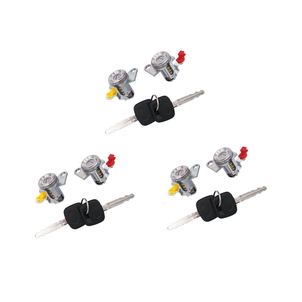 6X Car Door Lock With Key (L+R) For Ae100 93-97 Geo Prizm 69051-12340 69052-12360 4711285654258