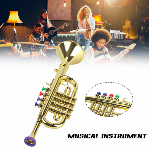 Kids\' 3-Key Plastic Trumpet Toy