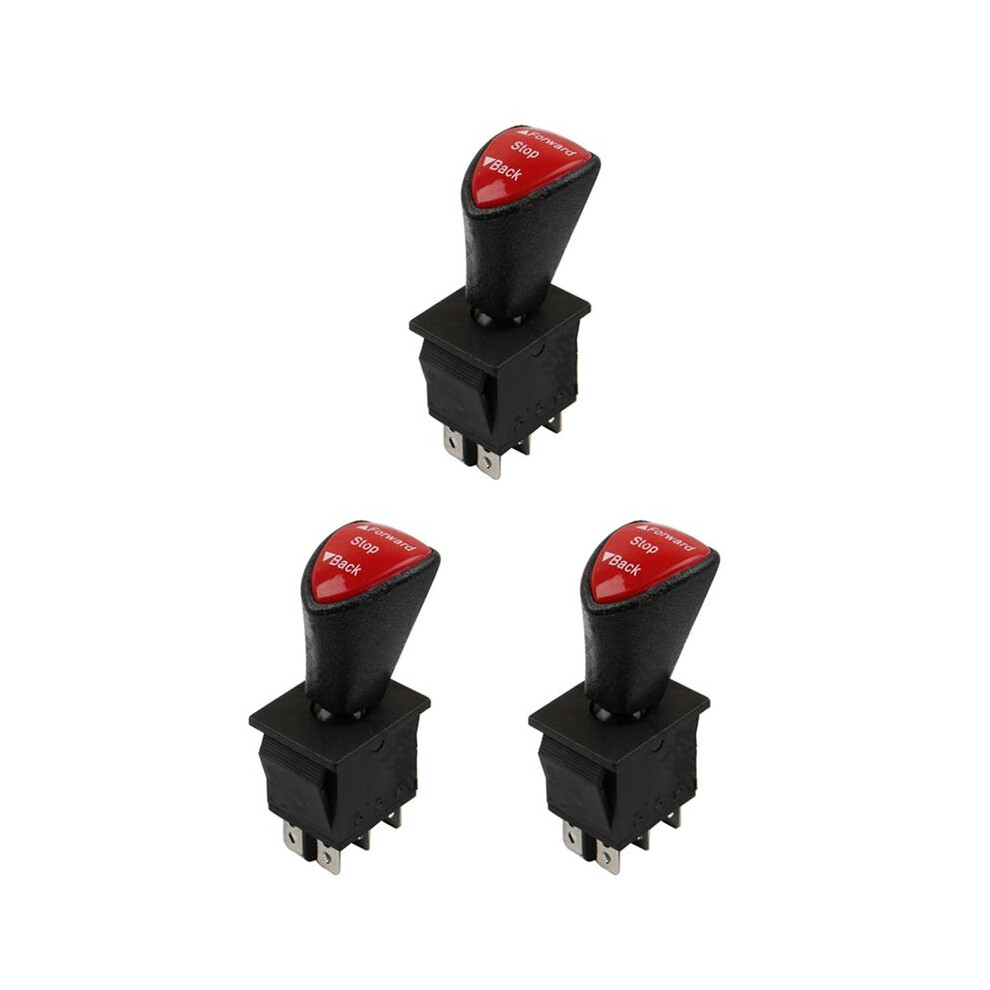 3X Forward-Stop-Back Dpdt 6Pin Latching Slide Rocker Kcd4-604-6P Car 4714029297193