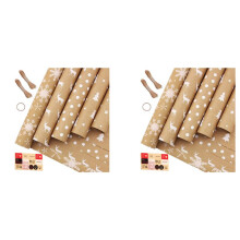 Folhas de Papel de Embrulho, para Festa de Aniversário de Natal, Conjunto de 10 Papéis de Embrulho, Papel de Embrulho de Presente
