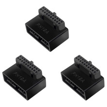 3X PH19A USB 3.0 WewnęTrzny NagłóWek USB3.0 19/20P Gniazdo 90 Stopni Konwerter Adaptera do PłYty GłóWnej Komputera