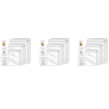 450Pcs 3 Sizes Clear Earring Bags, Waterproof Bags Thickened Reusable Storage Pouch for Jewelry Rings Necklace Bracelet