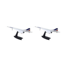 2X 1/200 Concorde Supersonic Passagerarflygplan Air France Airways Modell för Statisk Displaysamling