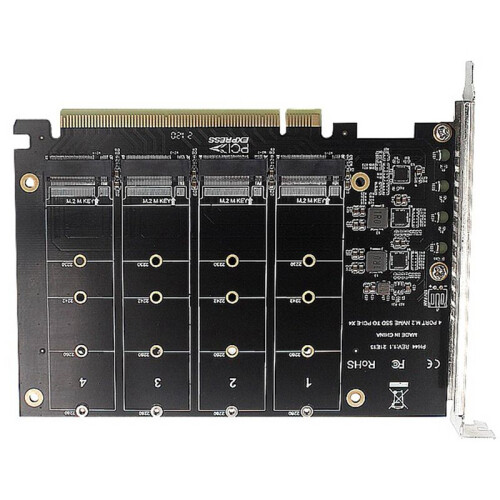 3X PH44 NVME 4-Disk Array Card PCIE Signal Split Array Card 1