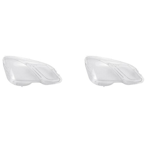 2X Right Side for - E Class W212 2009-2012 E300 E350 E63 Headlight Lens Cover  Light Shade Shell Cover