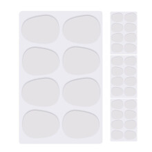 32Pcs Alto / Tenor Saxophone Sax Embouchure Patches Tapis Coussins 0.8mm---Translucide