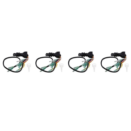 4X Ignition  Key Assy for  Outboard Motor Control Box 703-82510-43-00