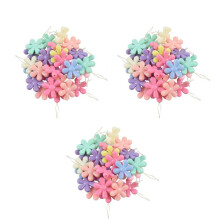 90 Stücke Zufällige Farbe Kunststoff + Metall Blüte Drahtschlaufe DIY Einfädler Stich Insertion Hand Maschine Nähwerkzeug
