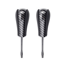 2X Carbon Fiber Car Gear Shift Knob Fit for E36 E38 E39 E46 Z4 Z3 E53 X5 X3 E60 E61 Long Lever Shifter