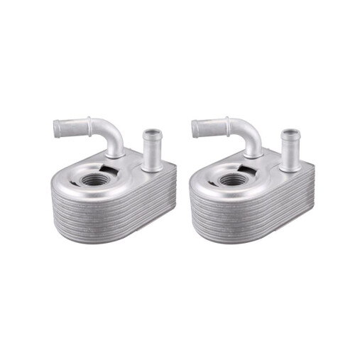 2X New Aluminum Engine Oil Cooler 7S7G6B856CA Fit for