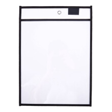 90 Pack Dry Erase Pockets PVC Transparent Sewn Dry Erase File Bag Reusable Dry Erase Bag
