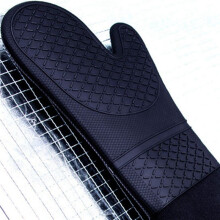 4 Pair Professional Silicone Oven Mitts Baking Gloves Elbow Length Heat Resistant Gloves