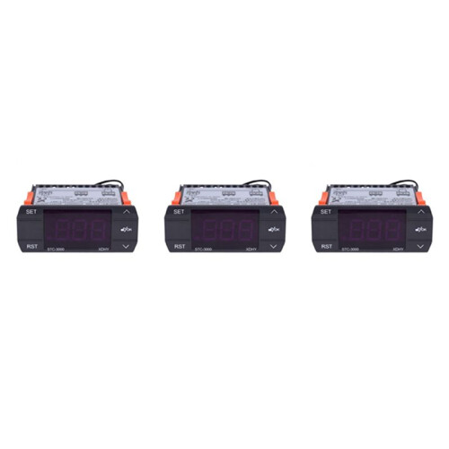 3X STC-3000 110V-220V 30A Press Digital Temperature Controller Thermostat with Sensor Controlling Tool