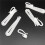 400PCS Plastic Curtain Hanging Hooks Stereo Window White Plastic Adjustable Height Curtain Accessories9cm 8