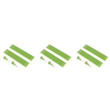 6X 4 Lines 28 Cells Braille Slate Braille Writing Slate Plastic Braille Slate Kit, Green (2)