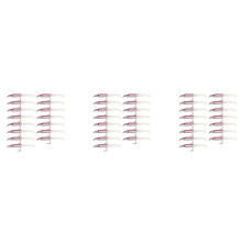 SUNMILE Fake Fishing Lure Sea Fishing Lure Bait with Hook Eel Bionic Bait 5cm/0.6G T Tail Soft Insect Simulation Bait 45Pcs