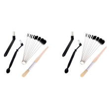 Coffee Cleaning Brush,8 Pieces Coffee Tea Bean Grounds Cleaner Tool Set for Grinder Espresso Machine Group Heads