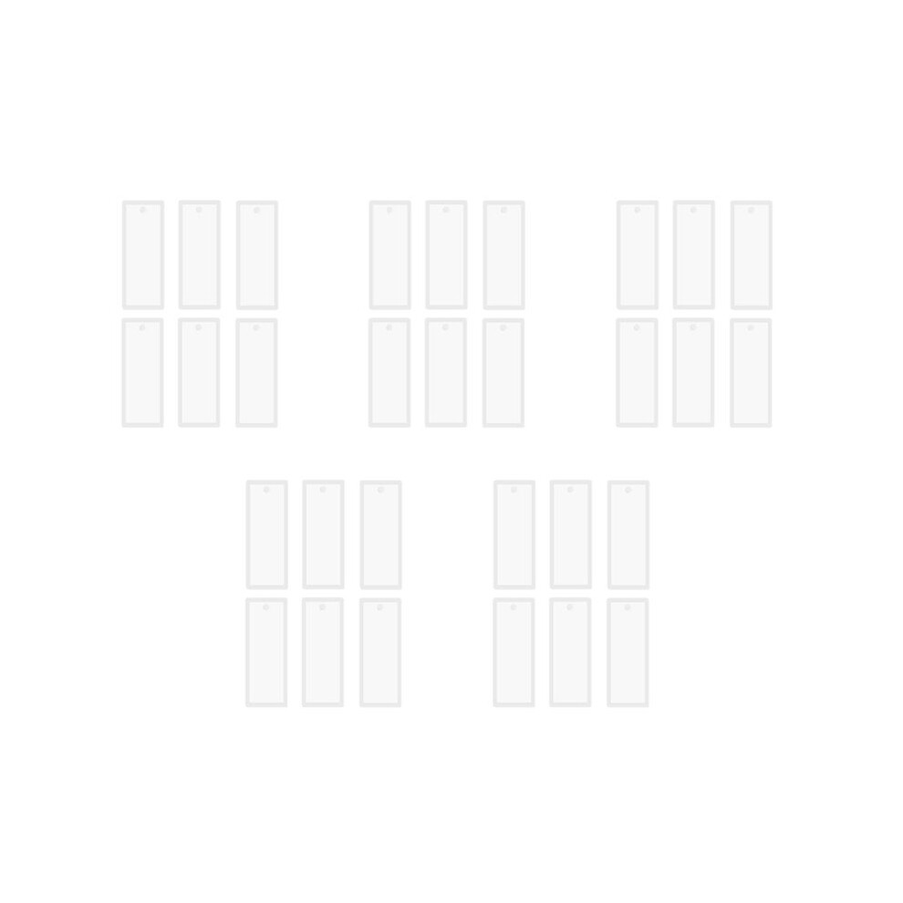 30 Pcs 3.7 Inch Rectangle Silicone Bookmark Mold Diy Bookmark Mould Making Epoxy Resin Jewelry Transparent Mold 6032101774225