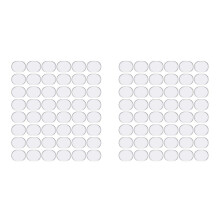 96 Pcs Drum Dampeners Gel Pads Silicone Drum Silencers Soft Drum Dampener Drum Mute Pads Dampening Gel Pad(Transparent)