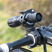 4X 360 Degree Rotating Cycling Bike Light Double Holder LED Front Flashlight Lamp Pump Handlebar Mount Holder Bicycle