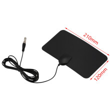 10X Flat HD Digital Indoor Zoom TV Antenna HDTV 50 Mile Range TVFox VHF UHF DVB
