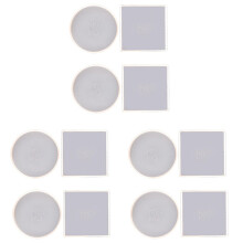 12 Pack Runde und Quadratische Form Untersetzer Basis Silikon Form Harz Formen Epoxid UV DIY Harz Handwerk Hause Dekoration Werkzeuge