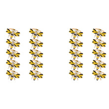 Set of 20 Bee Napkin Buckle Napkin Ring Alloy Insect Diamond Buckle Paper Towels Napkin Holder