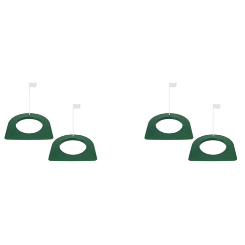4 Pcs  Putting Cup and Flag  Putting Hole Practice Aids with Flag for  Putting Training Mat