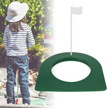 4 Pcs Putting Cup and Flag Putting Hole Practice Aids with Flag for Putting Training Mat