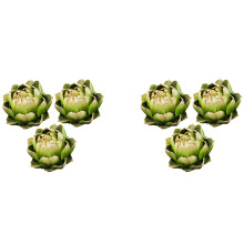 6Pcs Green Artificial Artichoke Plastic Fake Flower Fake Artichoke for Home Wedding Party Table Decoration