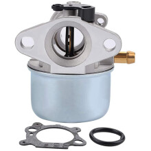 2X 799868 Carburetor with 496116 795259 Air Filter Base Compatible with 124L02 124T02 124T05 124T07 Carb Engines