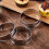 24 Pack 4 Polegadas Double Rolled English Muffin Rings, Aço Inoxidável Crumpet Rings, Tart Rings, Round 5